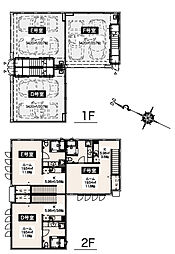 （ガレージハウス）inCELL木更津 THE Luxury 2階ワンルームの間取り