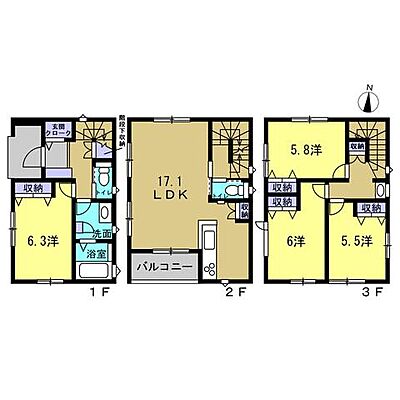 間取り 安佐南区八木3丁目