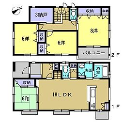 安佐南区長楽寺1丁目 3LDKの間取り