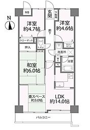 間取図画像 3SLDK