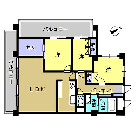 3LDK 間取り