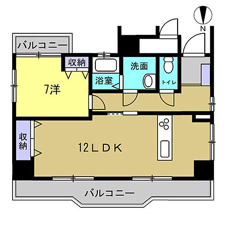 各部屋がしっかり確保された、使い勝手の良いレイアウト。