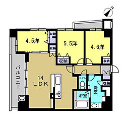 ベリスタ矢賀 3LDKの間取図画像
