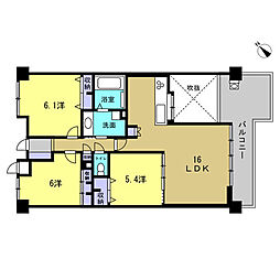 ルミナス古江 3LDKの間取図画像