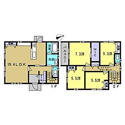 呉市焼山桜ヶ丘2丁目 4LDKの間取り