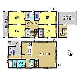 佐伯区千同1丁目　3 4LDKの間取り