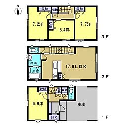 南区宇品御幸3丁目　2 4LDKの間取り
