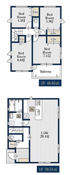 2-2区画　建物参考プラン