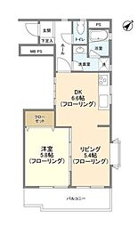 JR中央本線 西荻窪駅 徒歩9分の賃貸マンション 3階1LDKの間取り