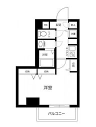 JR中央本線 高円寺駅 徒歩15分の賃貸マンション 4階1Kの間取り