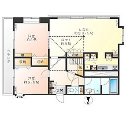 間取図画像 2LDK