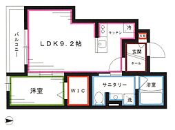 JR中央本線 中野駅 徒歩8分の賃貸アパート 1階1LDKの間取り