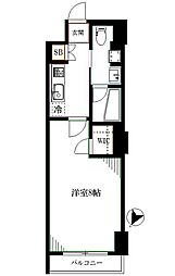 JR総武線 高円寺駅 徒歩14分の賃貸マンション 1階1Kの間取り