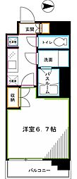 西武新宿線 下井草駅 徒歩9分の賃貸マンション 3階1Kの間取り