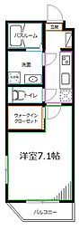 MF阿佐谷南 1Kの間取図画像