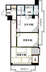 D-RHOMESオギクボ 2DKの間取図画像