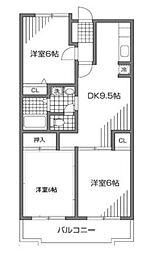 ウインダム宮前 3LDKの間取図画像