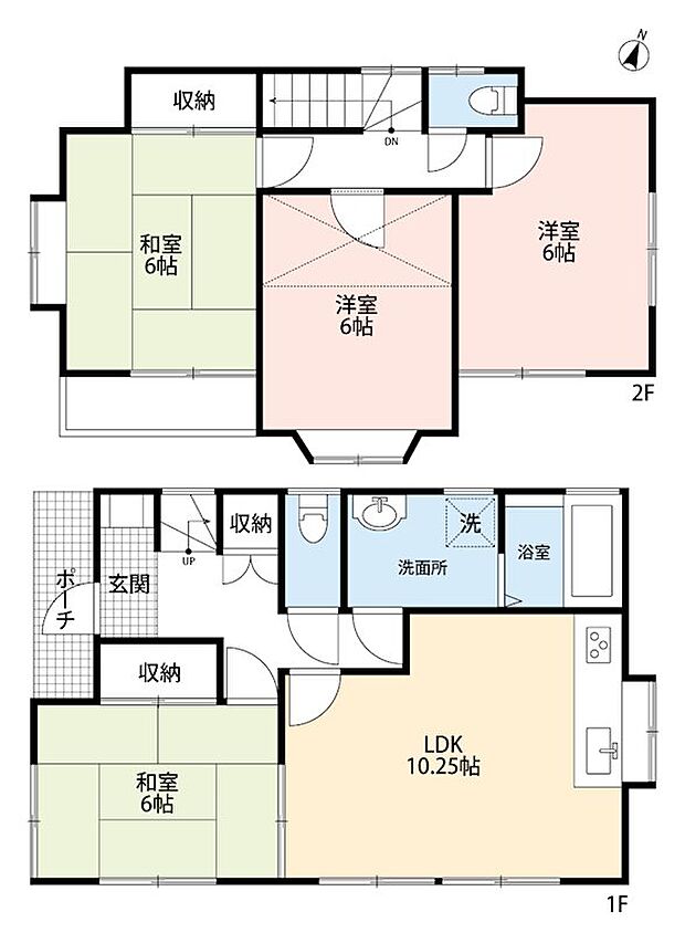 川越市寿町2339-16　中古戸建て(4LDK)の間取り