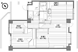 コスモ若葉ステーションアベニュー 3LDKの間取図画像