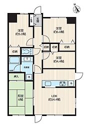 コスモ狭山ロイヤルステージ 4LDKの間取図画像