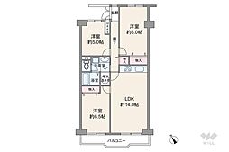3LDKの間取り