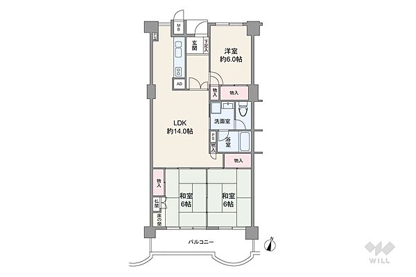 間取り：323000425104