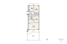 間取図画像 3LDK