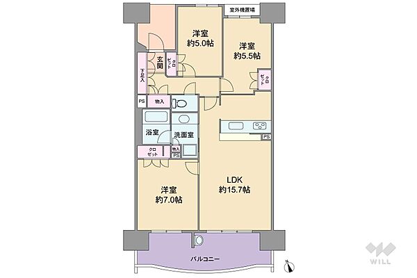 間取り サンクレーア野並ノースコート 10階/-