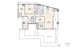 プラウド川名駒方 3LDKの間取図画像