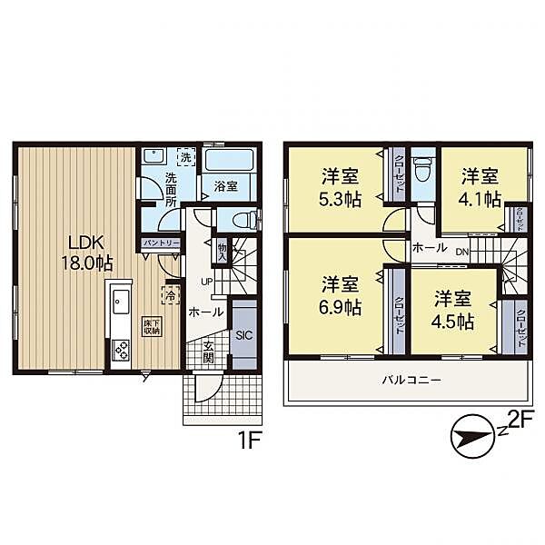 間取りを拡大表示