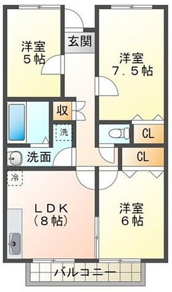 同じ建物の物件間取り写真 - ID:240026374888