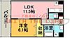 桜レジデンシャル3階5.2万円