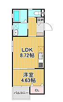 ティーレグノ野伏間 B201号 ｜ 福岡県久留米市荒木町白口1607（賃貸アパート1LDK・2階・33.41㎡） その2