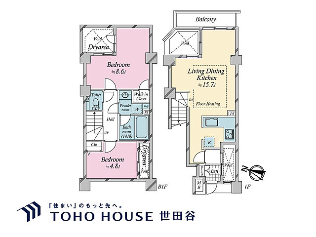 間取り オープンレジデンス白金台 1階/-