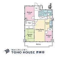 藤和仙川コープ 3LDKの間取図画像