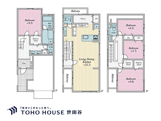 建物プラン例（B号地）建物面積　180.80m2