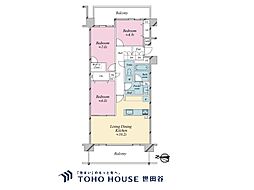 ファミールグラン高井戸デュープレックス 3LDKの間取図画像