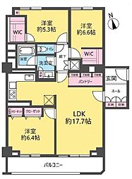 小石川ハウス 3LDKの間取り