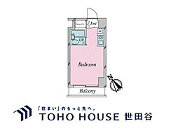 プライムステイ築地 ワンルームの間取り