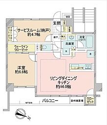 間取図画像 1SLDK