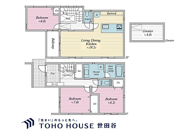 3LDK+S(納戸)、土地面積98.37m2、建物面積105.33m2
