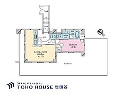 ジェイパーク文京白山 1LDKの間取図画像