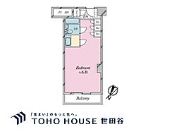 コトー駿河台 1Kの間取図画像