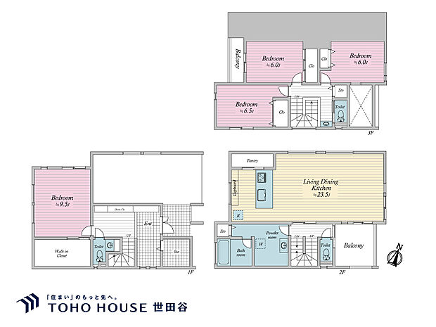 4LDK、土地面積106.74m2、建物面積177.36m2