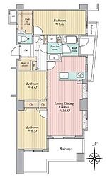 サンクタスデュオ下落合 コートB 2階