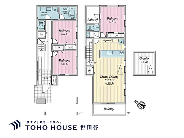 建物プラン例 建物面積 118.25m2