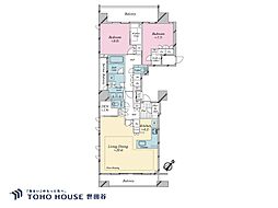 グランリビオ表参道 2SLDKの間取図画像