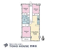 サンライフ並木 3LDKの間取図画像