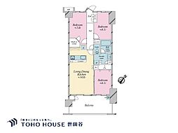 ソルグランデメイツ多摩境オレンジコート 3LDKの間取図画像