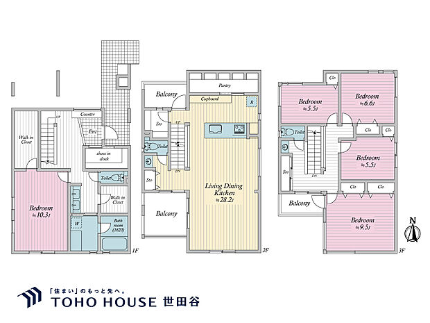 5LDK、土地面積131.62?、建物面積198.34?